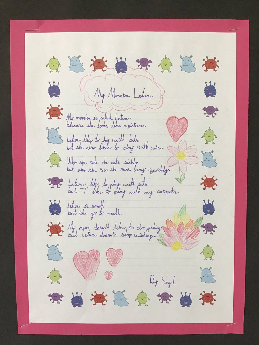 ReptonADYr4's tweet photo. Year 4 have been busy writing rhyming poems and raps, inspired by all the great performance poetry we read and performed. We especially loved those by @MichaelRosenYes What do you think of ours Mr Rosen? #ReptonADCreative #ReptonADY4 #ReptonADLiteracy https://t.co/IuzPOjnquO