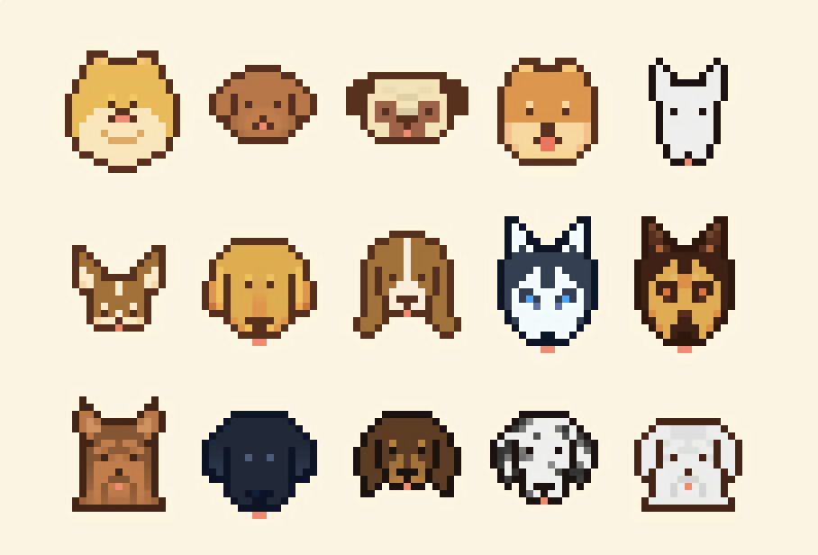 ここからダウンロード 動物 ドット絵