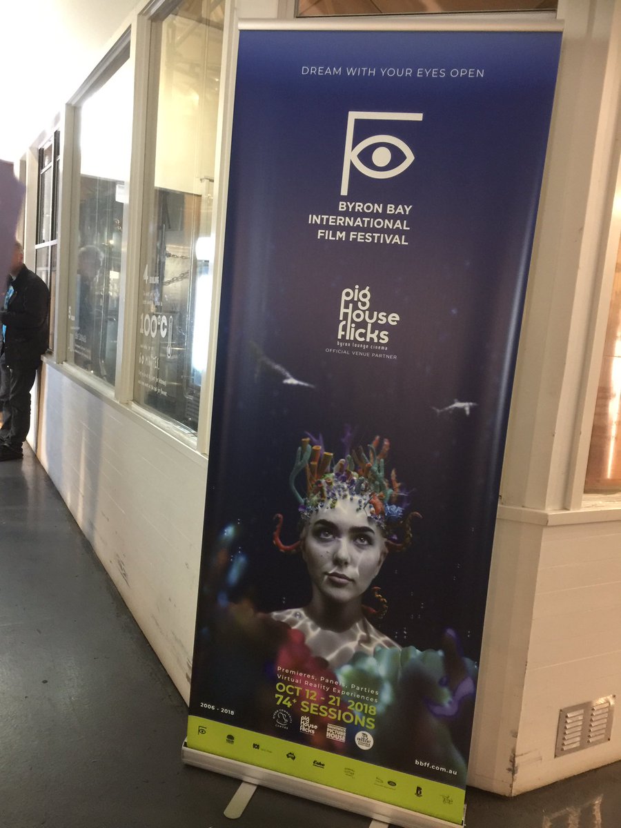 GlenFalkenstein's tweet photo. Packed another screening (#TheCleaners tonight) and new gorgeous cinema into my Sunday @byronfilmfest - and there’s a very convenient brewery stationed right next to Pighouse Flicks! #BBFF18 https://t.co/pkTGaL3nUX