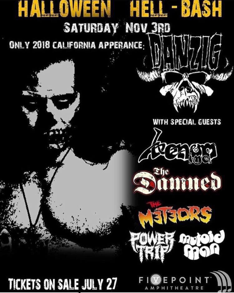 venom_inc's tweet photo. @venom_inc @nuclearblasteu @nuclearblastusa #danzig #the damned #tge meteors #powertrip #mutoid man #Halloween https://t.co/ZviAB6oZrR
