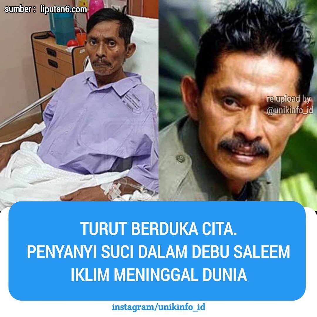 Turut berduka cita atas meninggalnya Am Saleem Abd Majeeed atau yang kenal Saleem iklim dalam usia 57 tahun. Semoga amal ibadah beliau diterima disisi Allah SWT dan di ampuni segala kekhilafannya. Aamiin
#saleemiklim