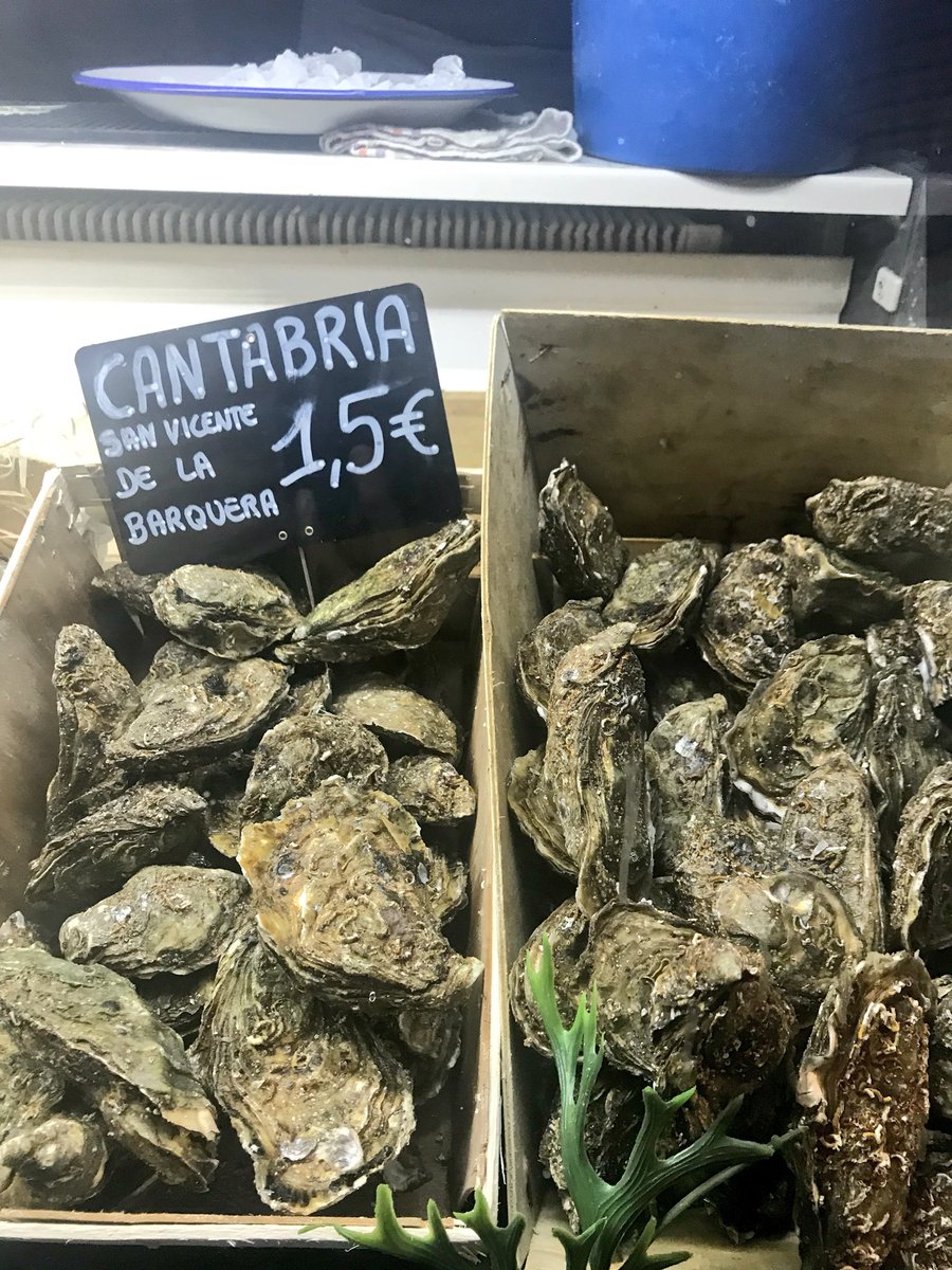 Did I mention I also had #oysters? 😍
There’s an #exclusive Oyster bar in #Santander, the La Mar and that made me super happy!

#inGreenSpain #VisitSpain #shareCantabria #visitCantabria