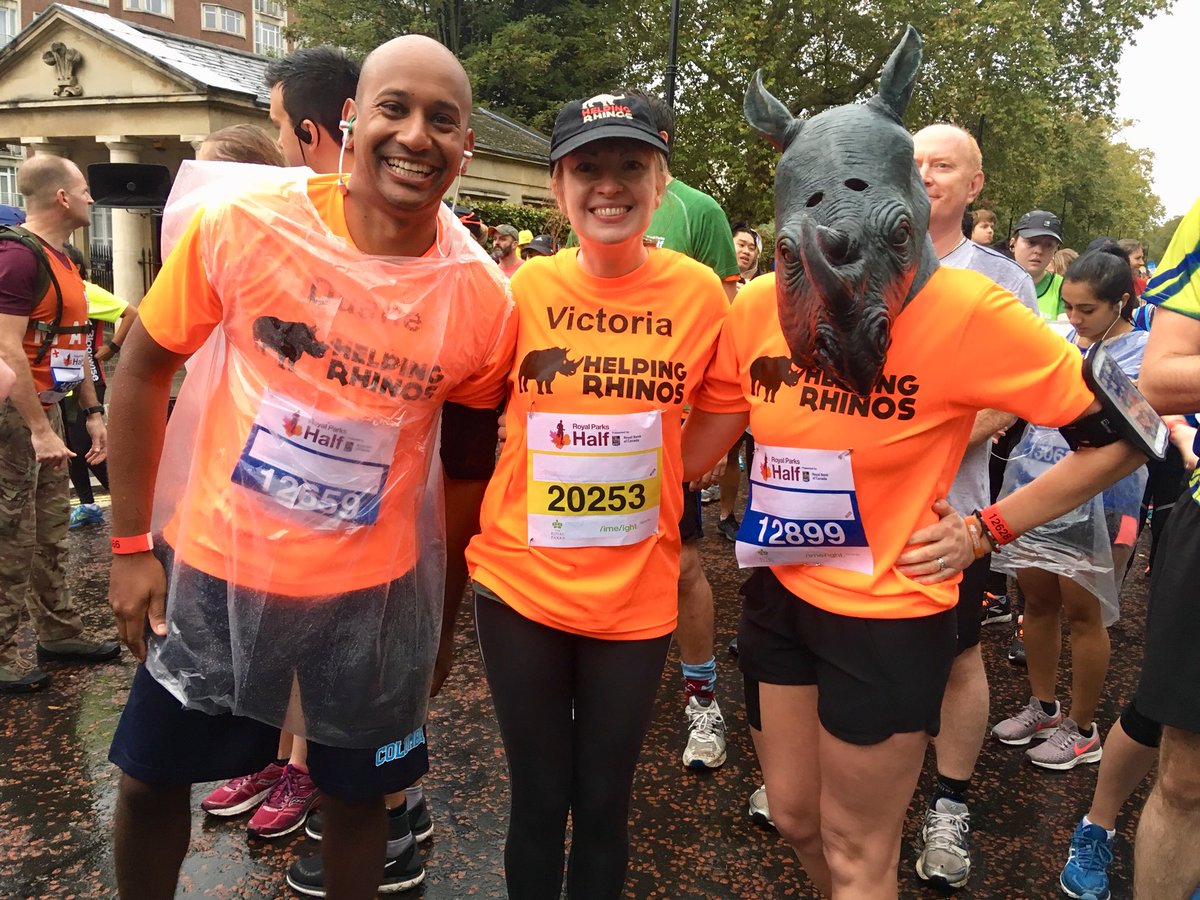 HelpingRhinos's tweet image. Our runners ready to run for @HelpingRhinos at a very rainy @RoyalParksHalf Sponsor them here: bit.ly/2zFtV9V #RoyalParksHalf #HelpARhino 🦏❤️