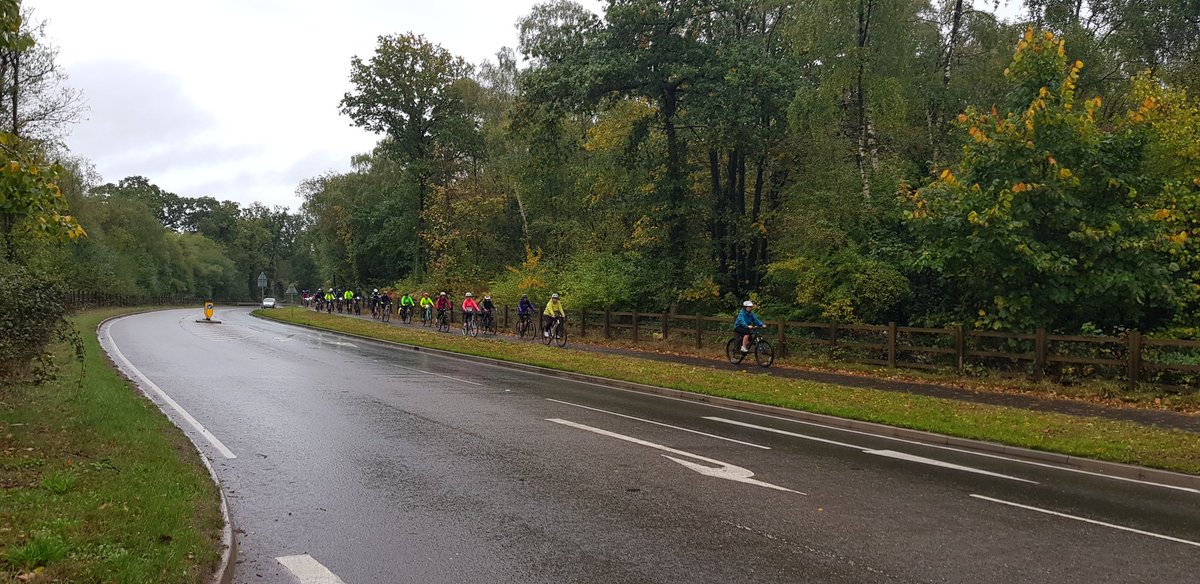 alpenwest's tweet photo. @RowcroftHospice it's a bit wet out there but loads of support on route #rideforrowcroft https://t.co/r2pyvy5qr1