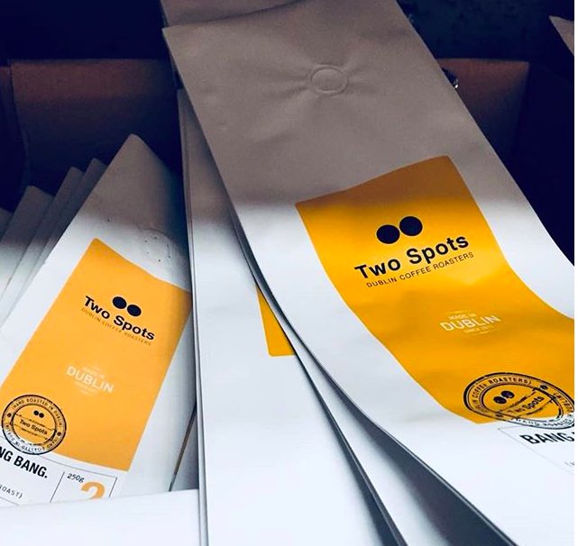 Sunday means reading the paper with a <a href="/twospots_ie/">twospotscoffee</a> coffee.

Their Bang Bang is a medium roast blend of 100% Arabica fine coffees with chocolate, hazelnut &amp; blackberry notes producing a well balanced espresso with enough body and depth for the taste to shine through milk.