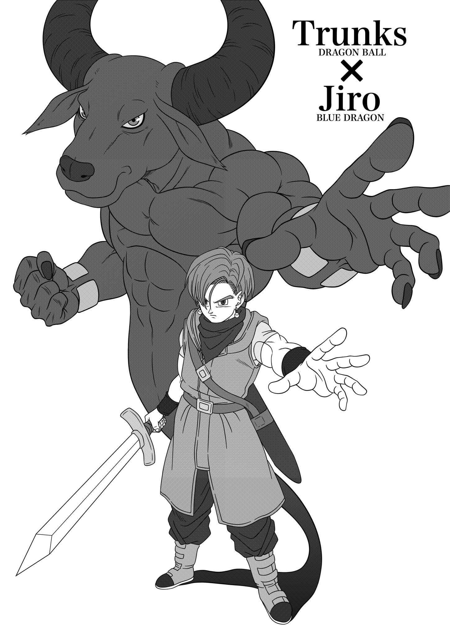 ひろ 集え伝説の合体戦士 参加させていただきます 未来トランクスとジーロ 天界の七竜編 のポタラ合体です T Co Djjv8oz1zn Twitter