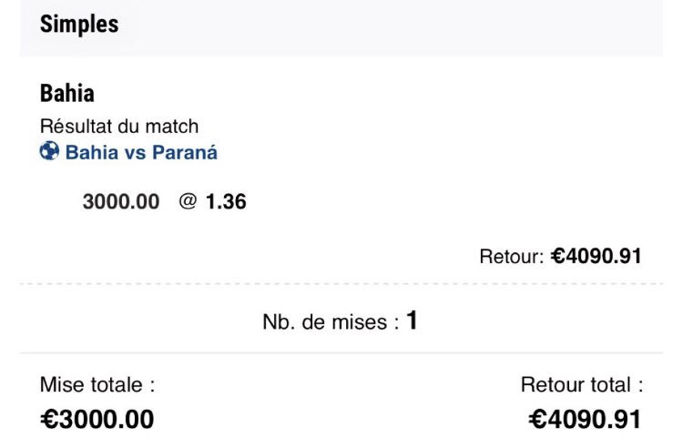 tldojrs's tweet photo. Encore un réveil en beauté ce matin💰 N’hésitez pas à me contacter pour venir dans le groupe privé les amis 🔥 #TeamParieur #KingsBets #ParionsSport https://t.co/d99ODG4qDp