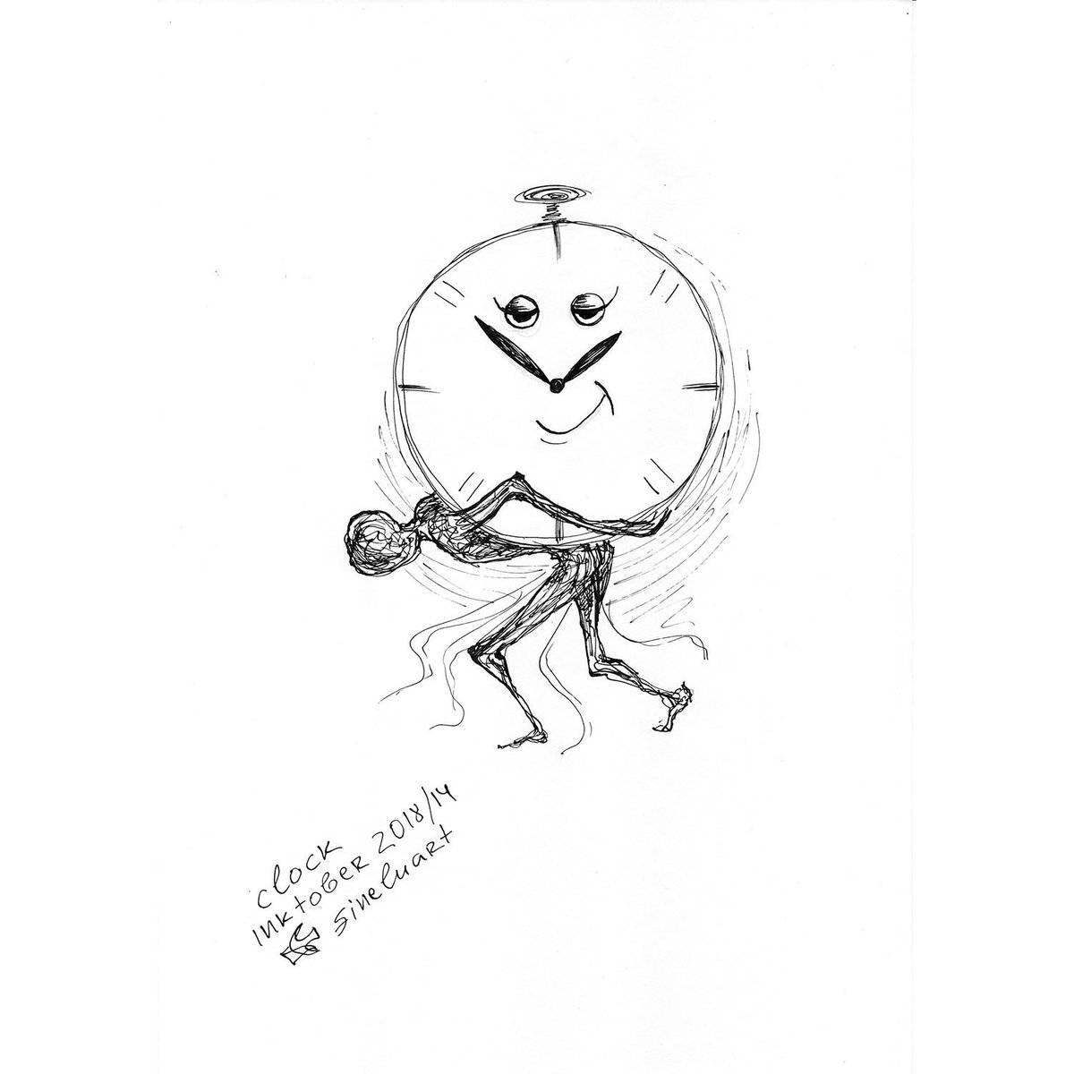 fineluart's tweet photo. Day 14: #clock
#inktober #Inktober2018 #Inktober2018day14
#sketch #drawing #ink
#fineluart https://t.co/Q4fARZSdam