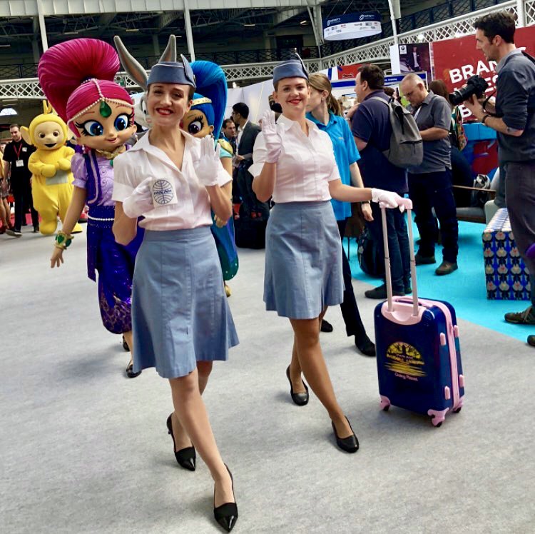 wearehels's tweet photo. Our #Angels flying high with Pan American World Airways at Brand Licensing Europe 2018 with Pink Key Licensing✈️ 
.
.
.
#AngelsinAction #Engaging #EventStaffing #CharacterStaff #BLE18 #Panam #brandlicensingeurope18 @nancypinkkey @RichardPinkKey https://t.co/2k28XU3BZi