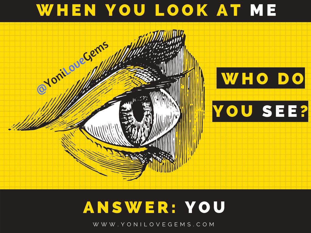 YoniLoveGems's tweet photo. When you look at me? Do you see yourself? US?
The DIVINE in US?
Treat those how you want to be handled, heard, understood, forgiven &amp; loved https://t.co/RDeTIWGw1S
