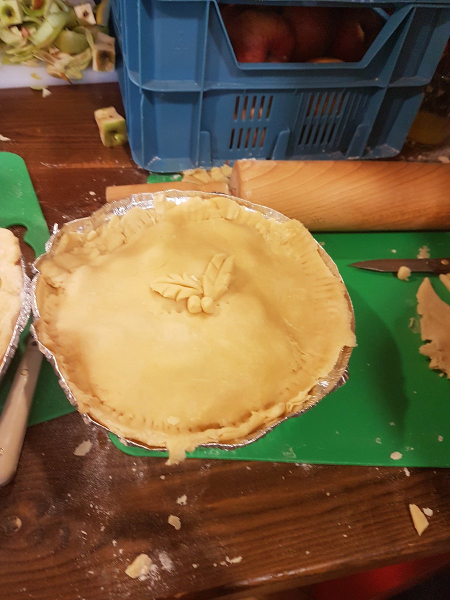Apple pie making @BedalesSchool for the weekend activity last week, using our own apples.