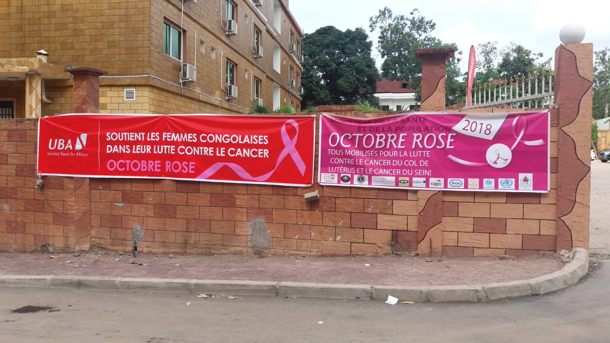 UBACongo's tweet photo. UBA toujours aux côtés du Ministère de la santé et de la Population ce dimanche 14 octobre pour la campagne de sensibilisation sur les cancers du sein et de l'utérus. 
Protéger la femme c'est nous protéger tous !
Bon dimanche à tous !
#UBA #CONGO
#UBA_CARES
#Santé https://t.co/OvGLb4sYB0