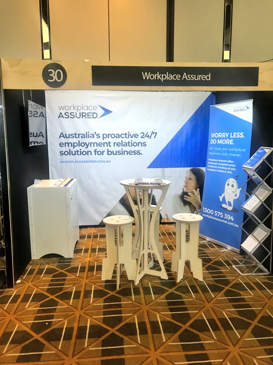 WorkplaceAssurd's tweet photo. "Australia's proactive 24/7 employment relations solution for business." @WorkplaceAssure backed by the state chambers #BeWorkplaceAssured #NFC18 #Booth30 https://t.co/JyEIf65O45