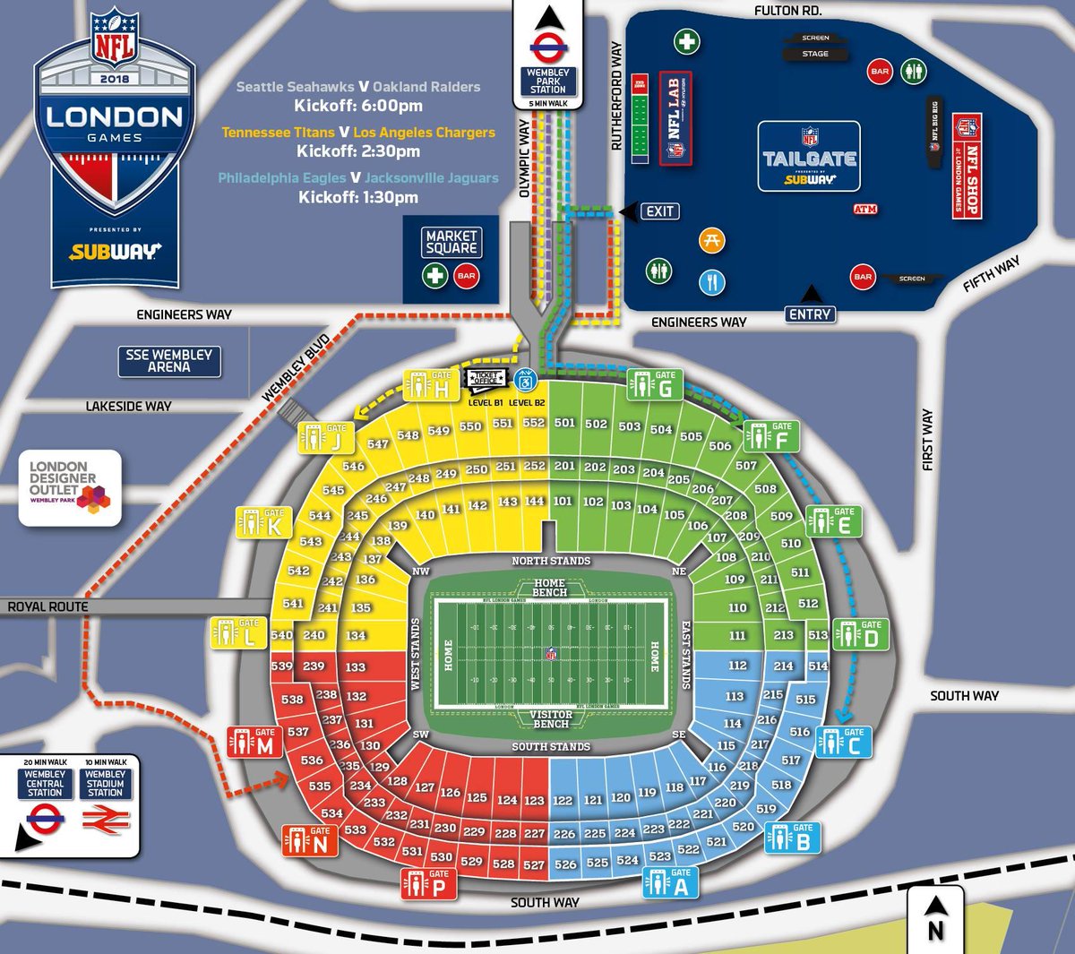 Wembley Stadium Seating Chart For Nfl