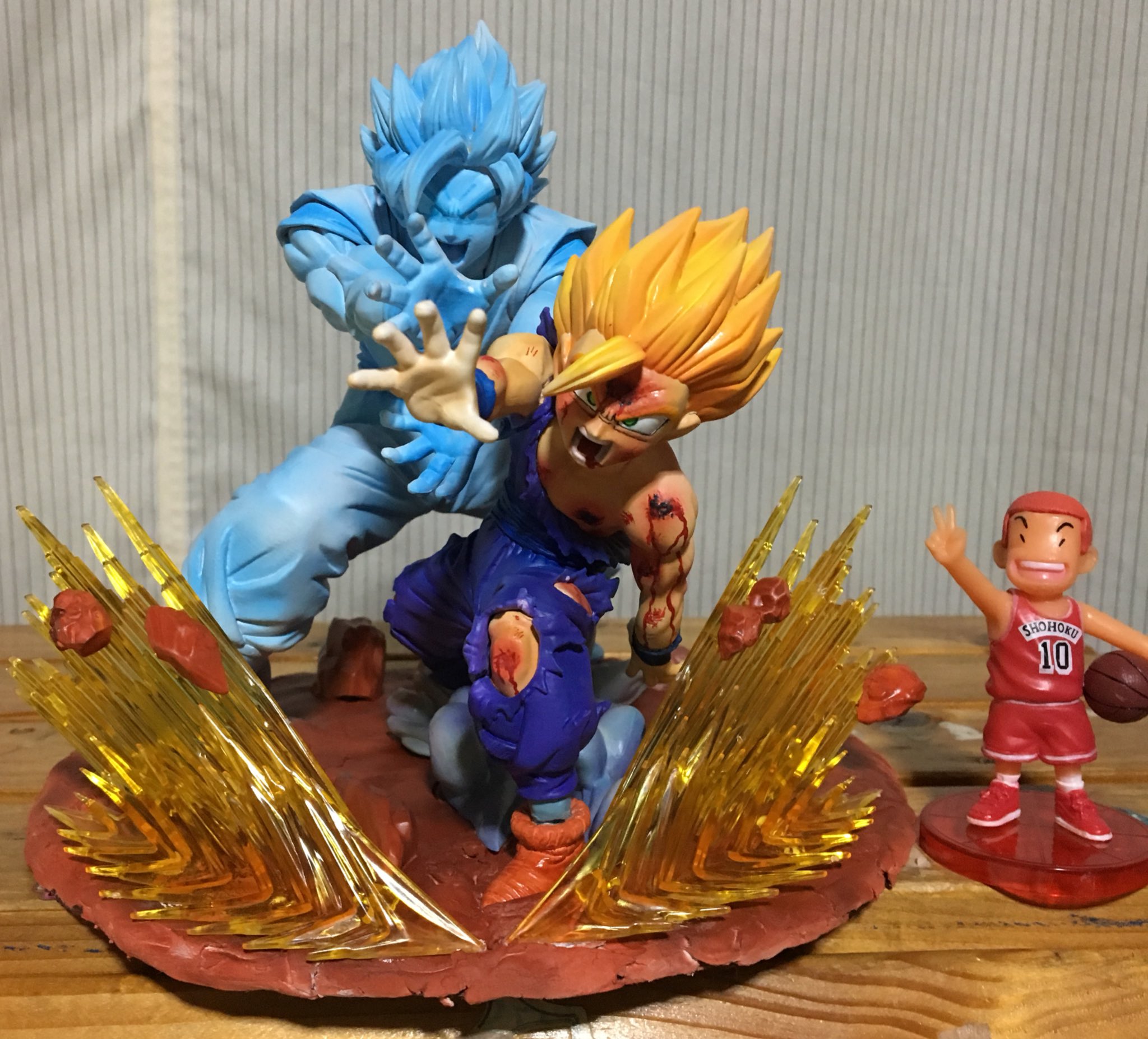 ドラゴンボール フィギュア　ガレージキット　親子かめはめ波