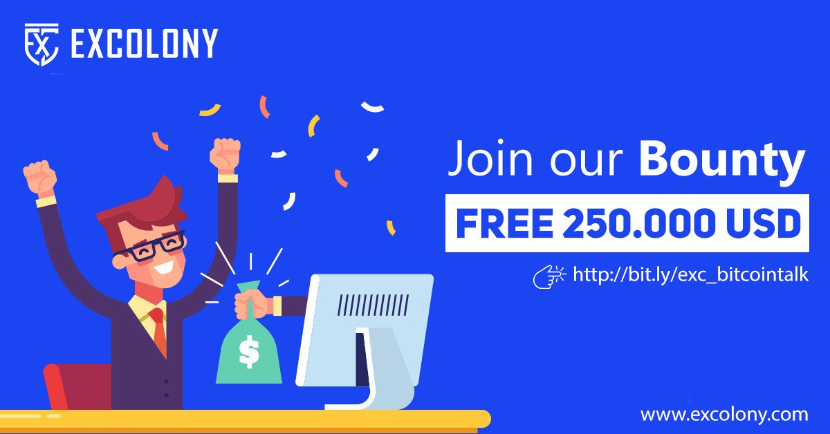 excolonyglobal's tweet photo. 🔥 Super HOT! #Excolony is having #Bounty with 500.000 EXC Tokens ~ $250.000

👉 Check it out now: https://t.co/1zyT7kv434

🔥 NOT YET !!!!. #Airdrop program with $ 1.250.000 for free: https://t.co/vJeURslWtw https://t.co/1oyto02iPs