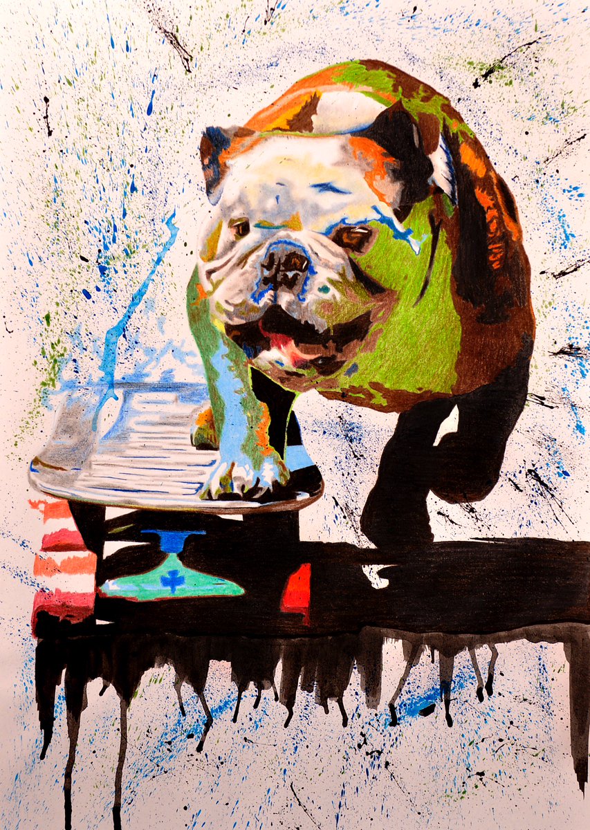 Art13Jenn's tweet photo. Último día para llevarte los gastos de #envío #gratis 
Más info 👉  https://t.co/xbUruLGQeD   

#bulldogs #Bulldog #Bulldogpainting #dogsoftwitter #DogPrintArt #etsydog #etsyprints #etsyshop #etsystore #etsysale #etsyhandmade #drawingdog #wallart #BuenasNoches https://t.co/F1JVLDnzfp
