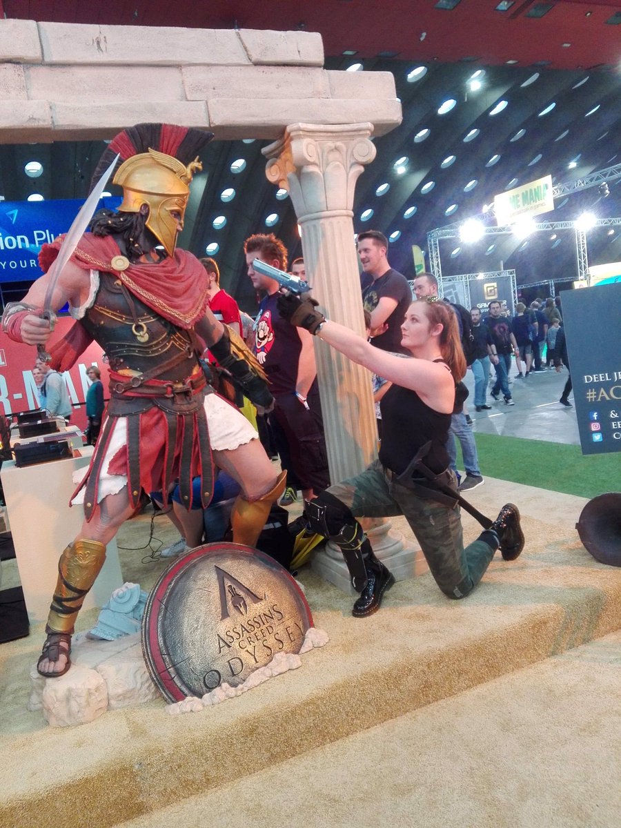 jorad_son's tweet photo. So I went to GameForce Belgium 🙃 #acodyssey #acodysseycontest https://t.co/3oMAZVAdmv