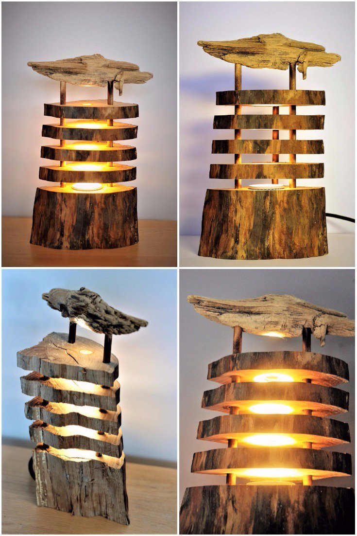 log cabin table lamps