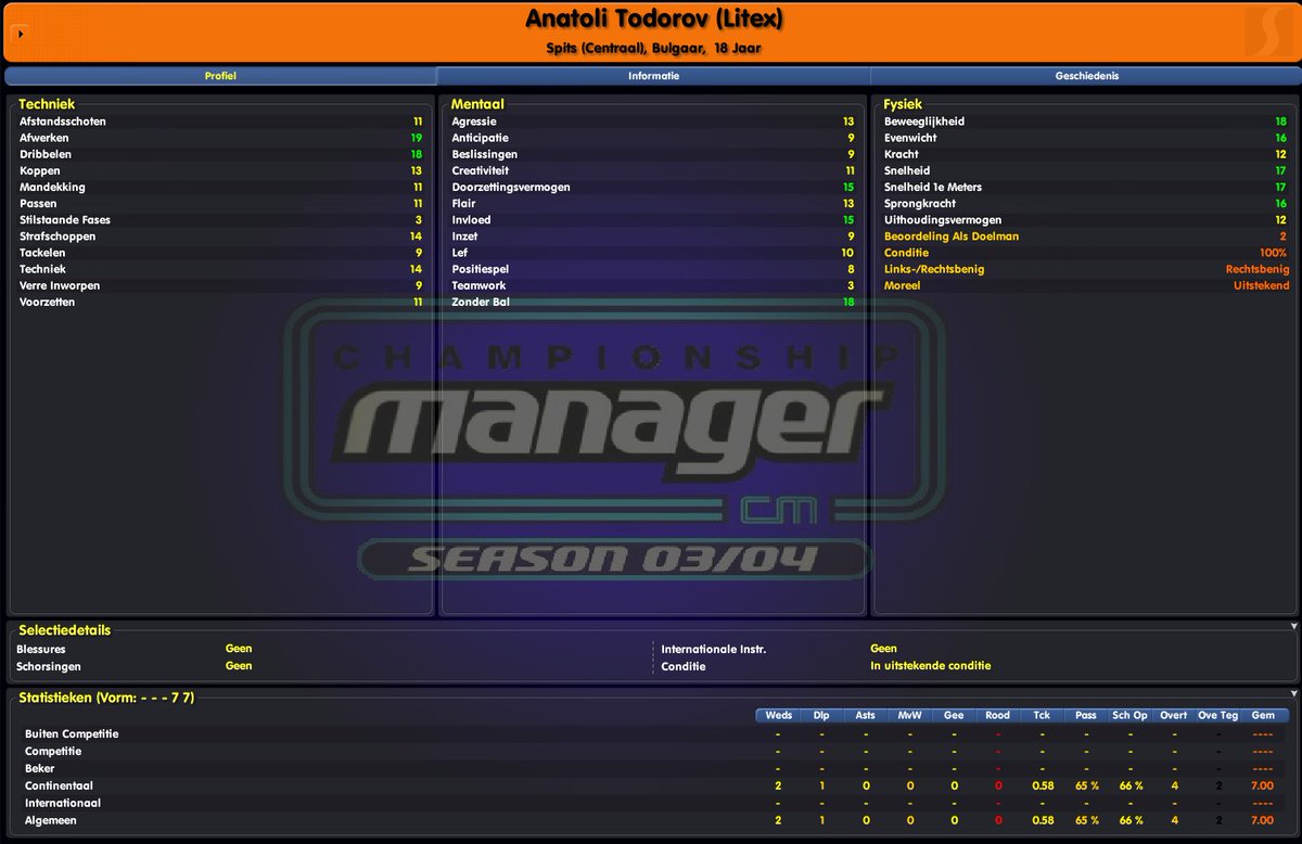 FMForumNL's tweet photo. The good old times. #Todorov #Legend #CM0304 #FM18 #FM19 #FootballManager #blog #forum #Dutch  #voetbal #Manager  #FootbalManagerForum #FMF #19october #lol #sigames #beta https://t.co/UKqYoSPFXA