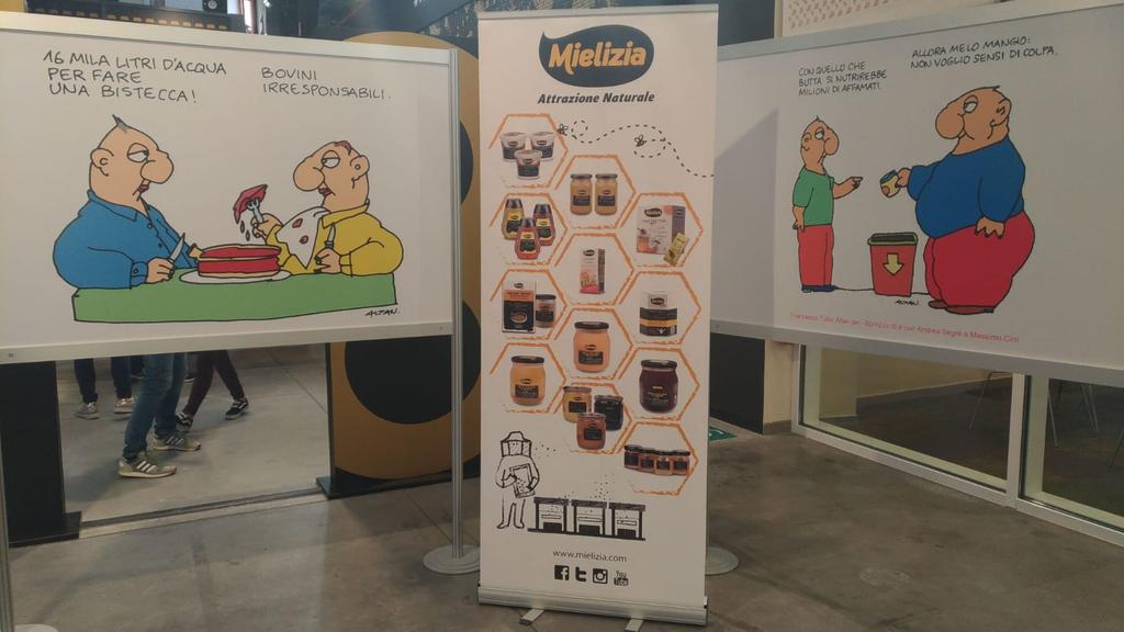 Mielizia_Conapi's tweet image. Oggi a @eatalyworld presentazione della mostra di Altan e merenda con noi di Mielizia! #miele #composte