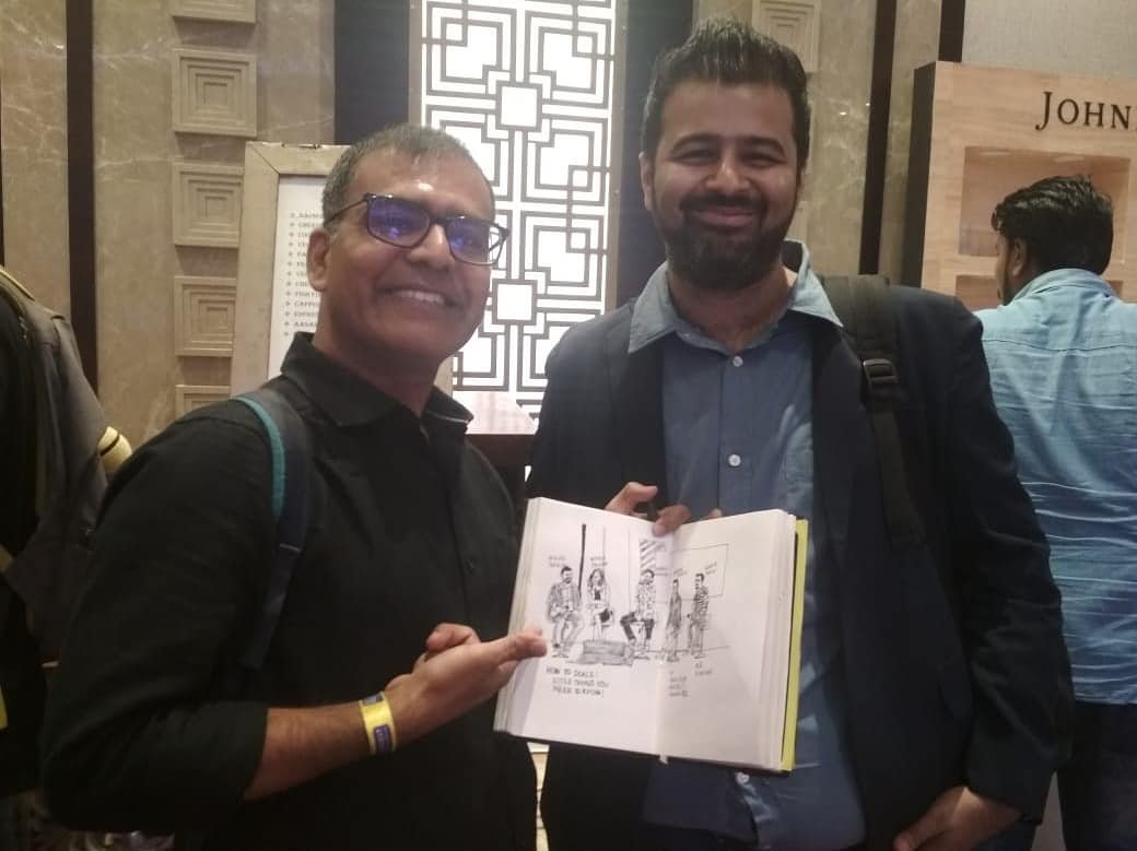 manishbytes's tweet photo. UrbanSketcher with the Little Things team discussing How To Scale: Little Things You Need To Know at India Film Project Season VIII. Content Creation of its kind.
#indiafilmproject #ifp #ifpgallery #ifp8 https://t.co/I7mwEAQ0we