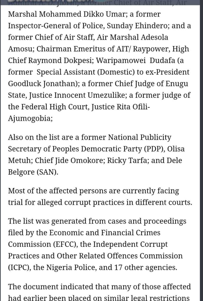 Tutsy22's tweet photo. A dead man listed on Buhari’s travel ban list. What level of incompetence is this? 🤷‍♀️🤷‍♀️🤷‍♀️ https://t.co/mVWr84ODe5