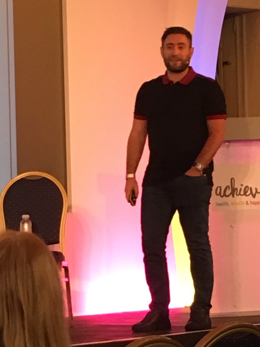 The ups, the downs and the craziness of football with @LeeJohnsonCoach  from <a href="/BristolCity/">Bristol City FC</a> on stage now at our #AchieveBristol weekend. #bristol #bristolfootball #football #footballmanager #footballcoach