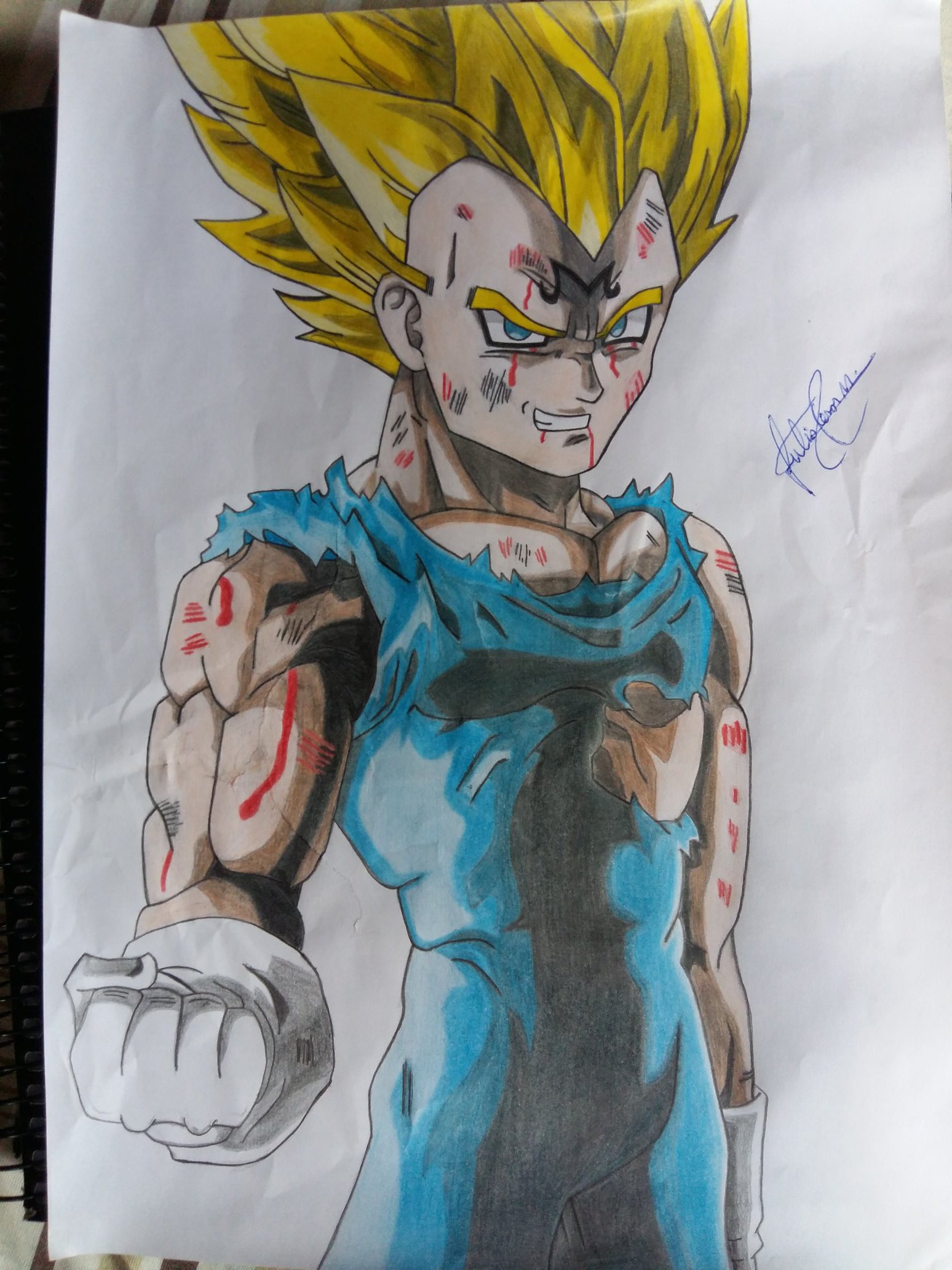 COMO DESENHAR O GOKU Super Sayajin Blue com a Dai Oliveira 