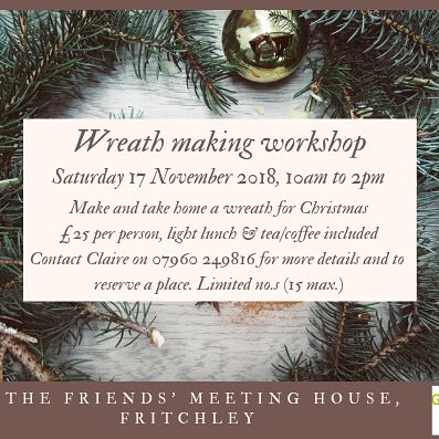 Wreath making workshop in Fritchley in November. Cake served with lunch, and to buy, made by the lovely Chris!
.
.
.
#growoutside #socent #cic #socialenterprise #communitygarden #fritchley #derbyshire #cakes #wreathmaking #craftworkshop #christmaswreath