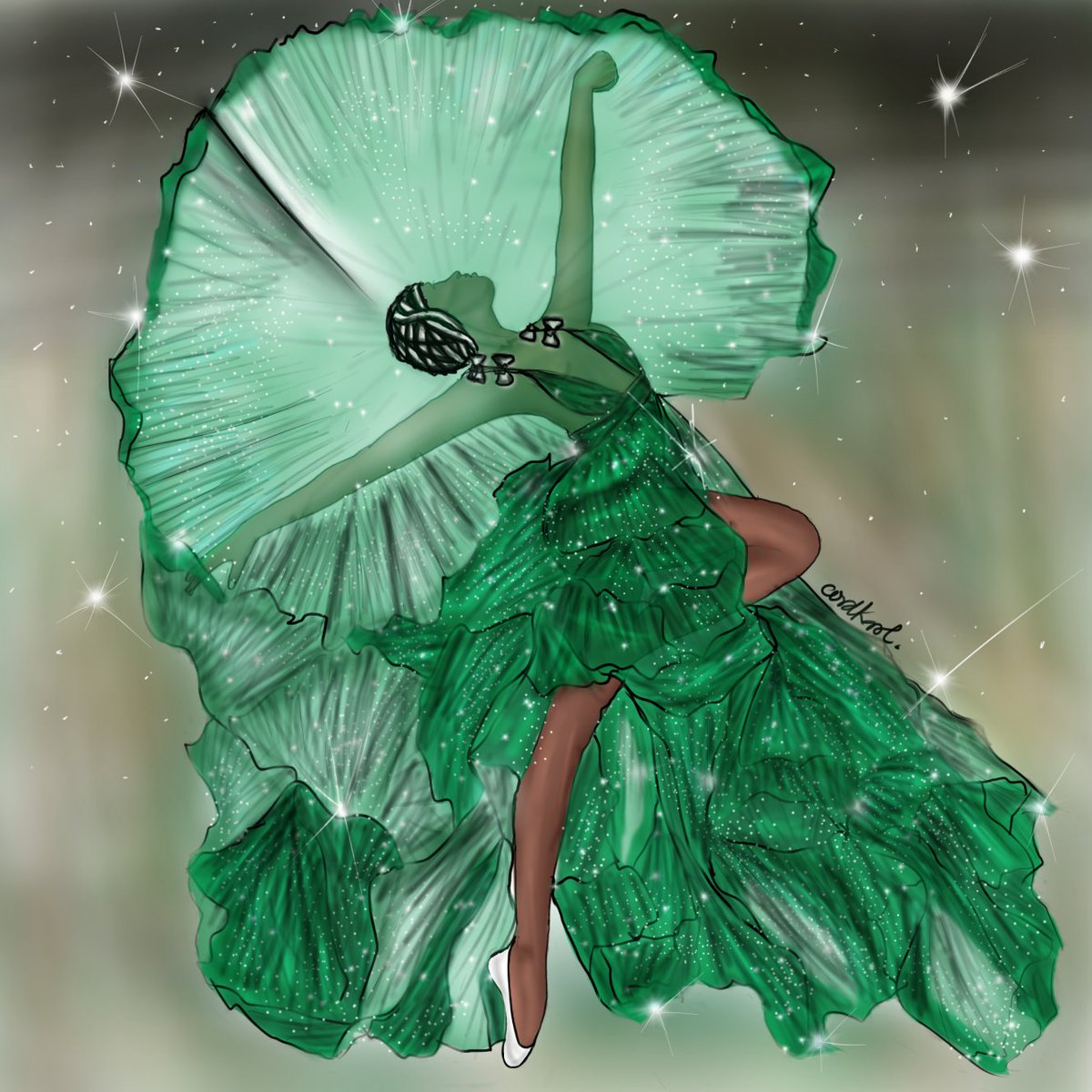 The illustration represents a young, energetic Nigerian who believe in the country &amp; expresses readiness to tap the opportunities around. The posture depicts enthusiasm, freedom &amp; readiness. The fabric represents the Nigerian heritage #IAMBRANDNIGERIA <a href="/IAmBrandNigeria/">#NigeriaAt60</a> <a href="/GloWorld/">Gloworld</a>