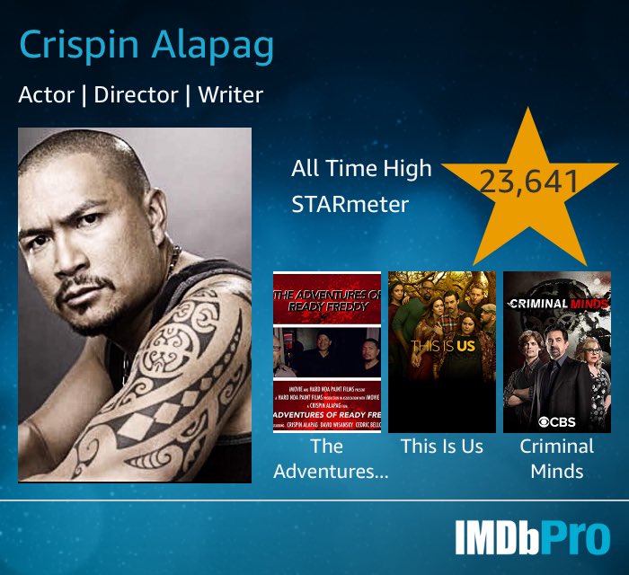 New IMDB Pro Page
Click the link for more info 

m.imdb.com/name/nm2512423/