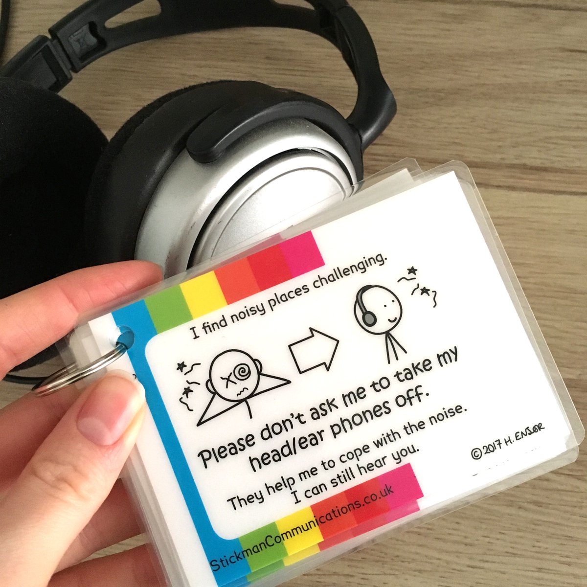 stickmancrips's tweet photo. Noise can be overwhelming for many different reasons - #fatigue #pain, #AutisticSpectrumDisorders #SensoryOverload #Grief #anxiety Wearing headphones in these situations can allow someone to socialise and function when otherwise they couldn't
Card from: https://t.co/eKFems2YBQ https://t.co/KhNvcdkIad