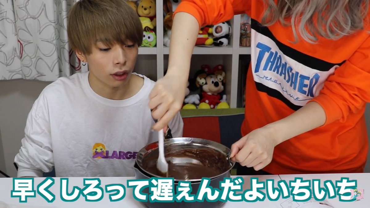 Kahooooo2's tweet photo. チョコフォンデュ食べたくなった笑
そして再びS君登場？笑
手動フォンデュおもろす��たー笑

そして今回も成長を遂げたえむれな♡
次はどんな成長をするのでしょうか？❤
@fukurenasabus 
@mkun_sub https://t.co/NGWSl3oRhf