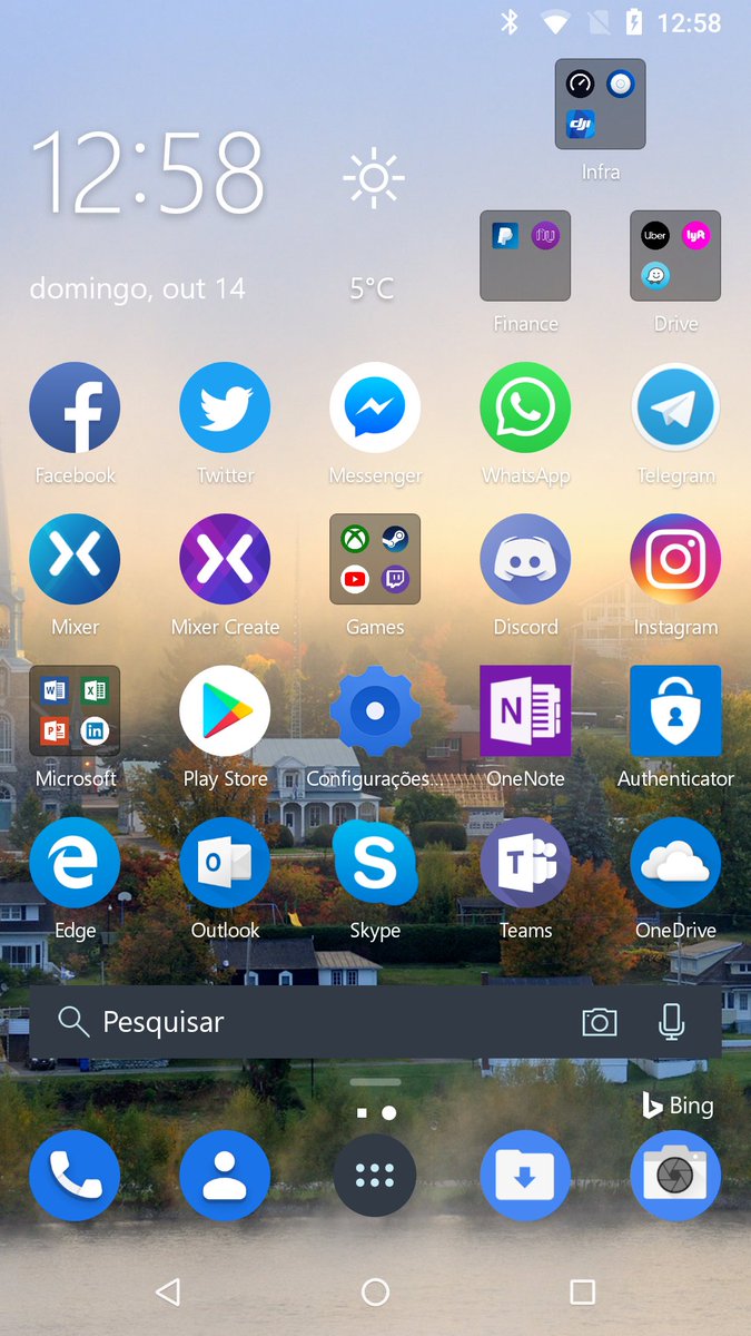 AndreHBuss's tweet image. #AndroidONE #MicrosoftLauncher #WindowsInsiderBrasil