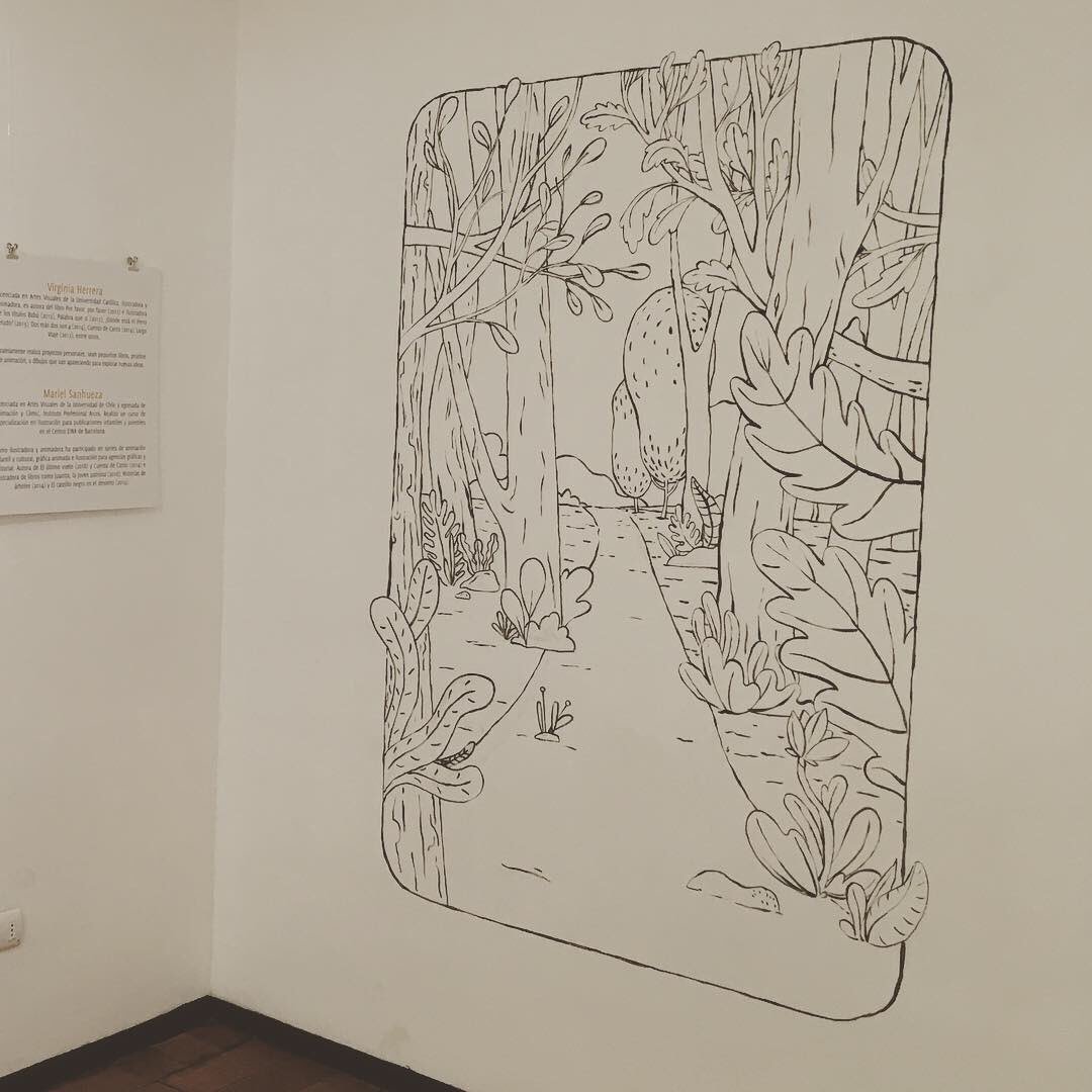 PLOPGaleria's tweet photo. ¿Adónde nos lleva este camino? El hermoso muro intervenido por Virginia Herrera y Mariel Sanhueza nos recuerda esas obras en las que nos gustaría meternos en el cuadro 🖼 y saber que hay más allá. Aprovecha este fin de semana largo para venir a conocer el mural ¡Imperdible! ✨ https://t.co/N3q1xtspfs