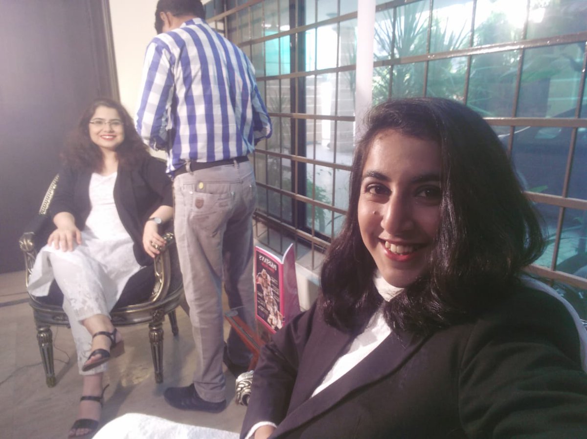 NidaUsmanCh's tweet photo. On the sets of @WomenInLawPk only on #Just1 Web TV. @WaizaRafique 
Episode 2 coming soon https://t.co/GAIo4tezsd