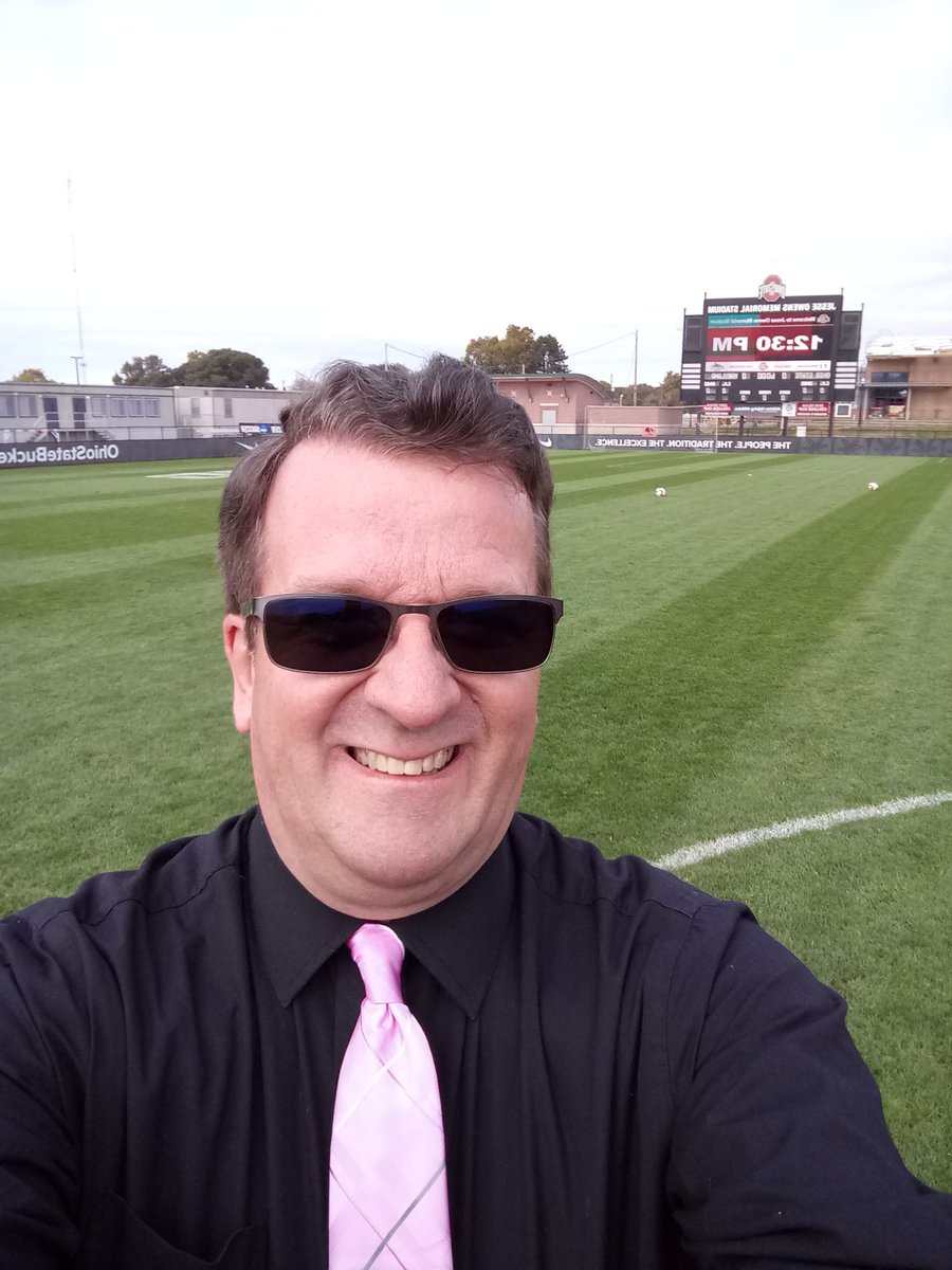 KeithKokinda's tweet photo. 90 minutes to kickoff as @OhioStateWSOC hosts @TerpsWSoccer
It's #BuckeyesGoPink today at Jesse Owens Memorial Stadium. I'll have the match commentary from 2pm on #BTNPlus
#B1G #B1GSoccer @OhioStAthletics @umterps #GoBucks #FearTheTurtle https://t.co/RkcD6tIl3k