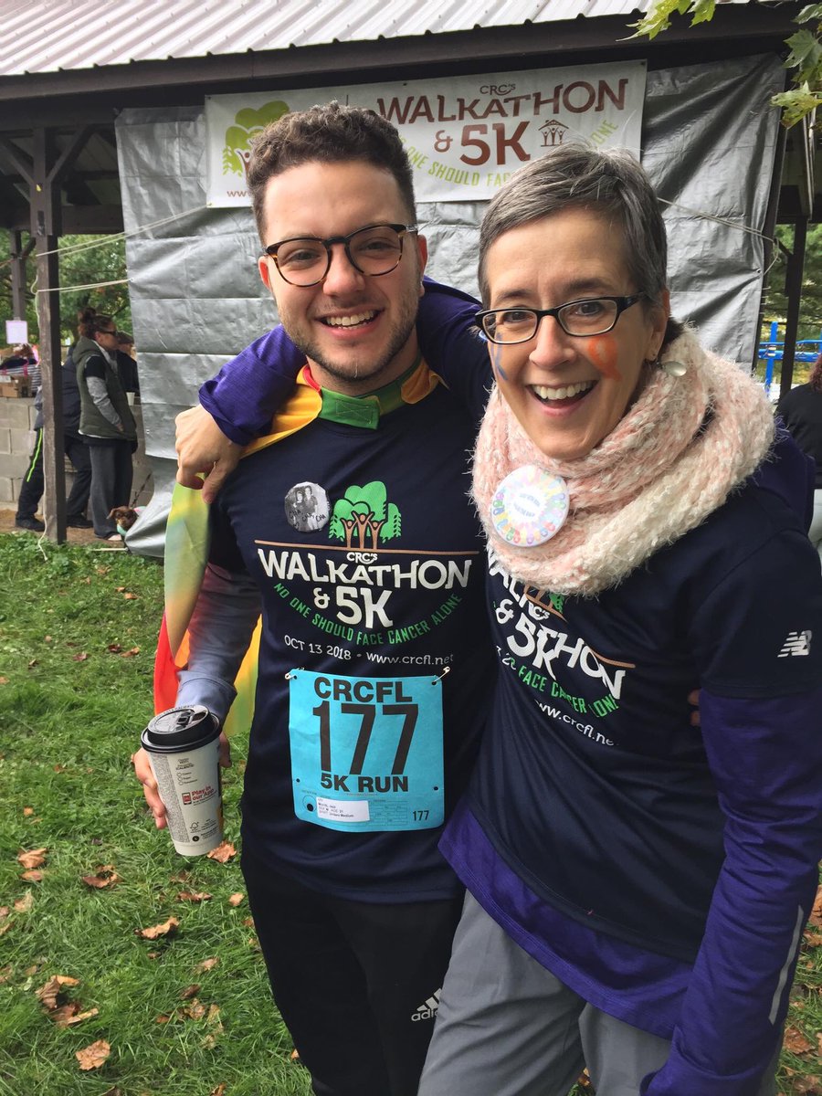 Jazz Munitz and Rose Lang at the @CancerResource Center Walkathon. The best kind of town-gown collaboration. #cornellcancerpartnership