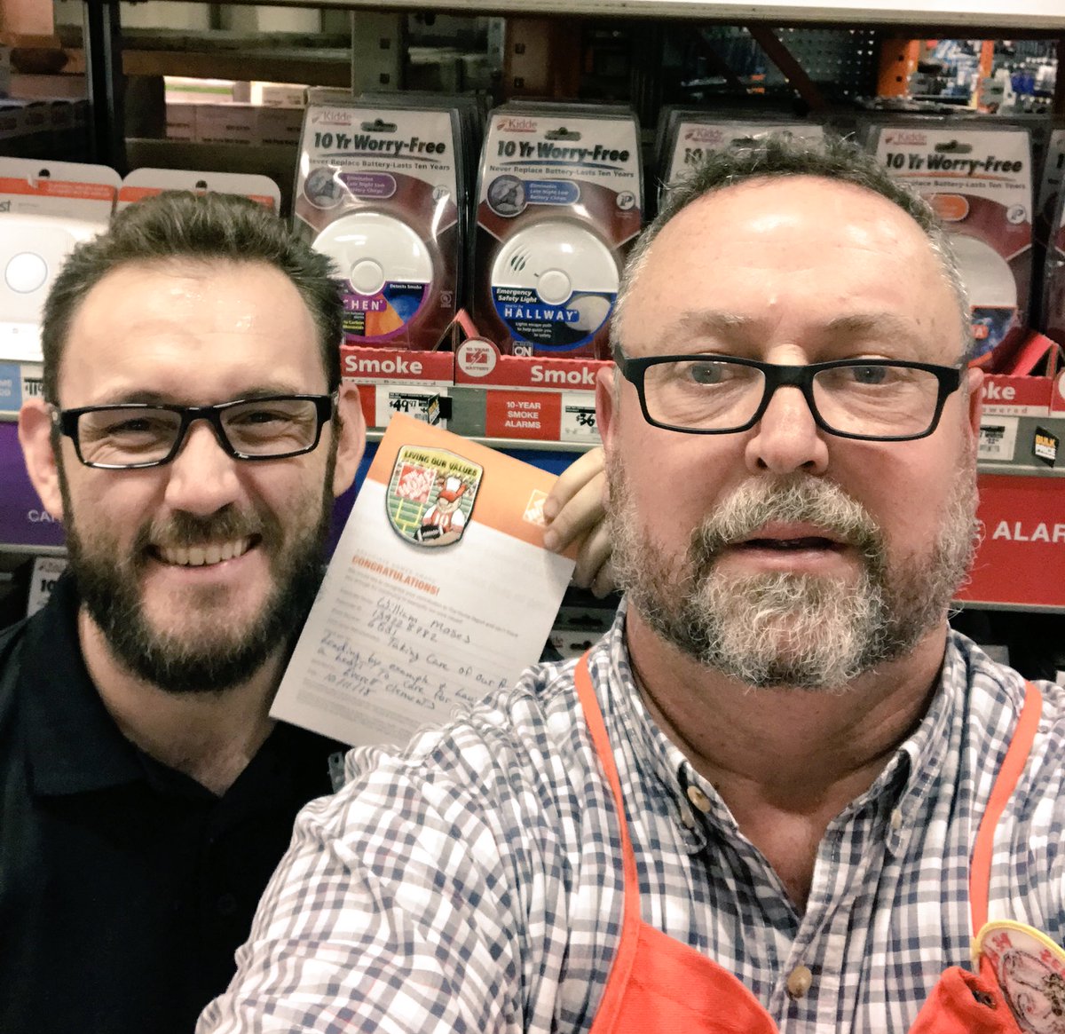 THD_Nick's tweet photo. Passionate about the success of his people &amp; guided by an unyielding drive to #takecare of his team both MET &amp; Store side associates, @thd_wm has had such a positive impact on our store since the day he arrived. Glad to have you in our #BeeCaveFamily 🐝 @mlp814 @ClementsEverett https://t.co/VEBtaumyPN