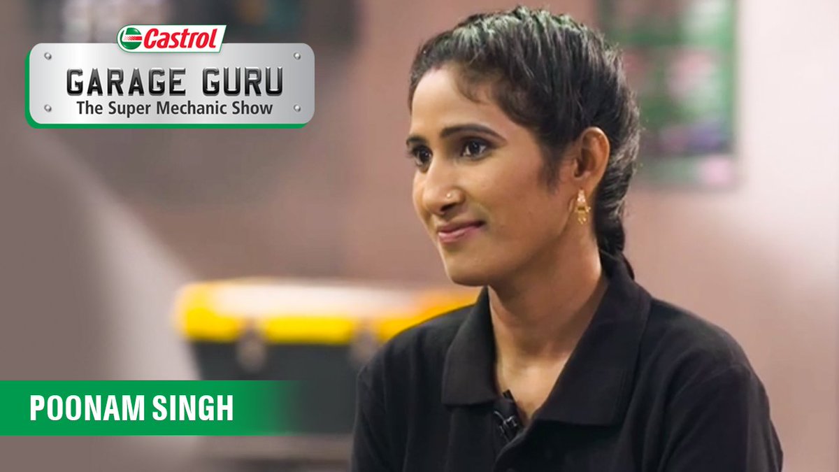 Castrol_India's tweet photo. Tonight on #CastrolGarageGuru witness the path breaking story of Poonam Singh, a young lady from Meerut who withstood many odds to make a name for herself. Tune into @ZeeAnmolChannel at 10:30pm #CastrolSuperMechanic https://t.co/SACMvTnZrY