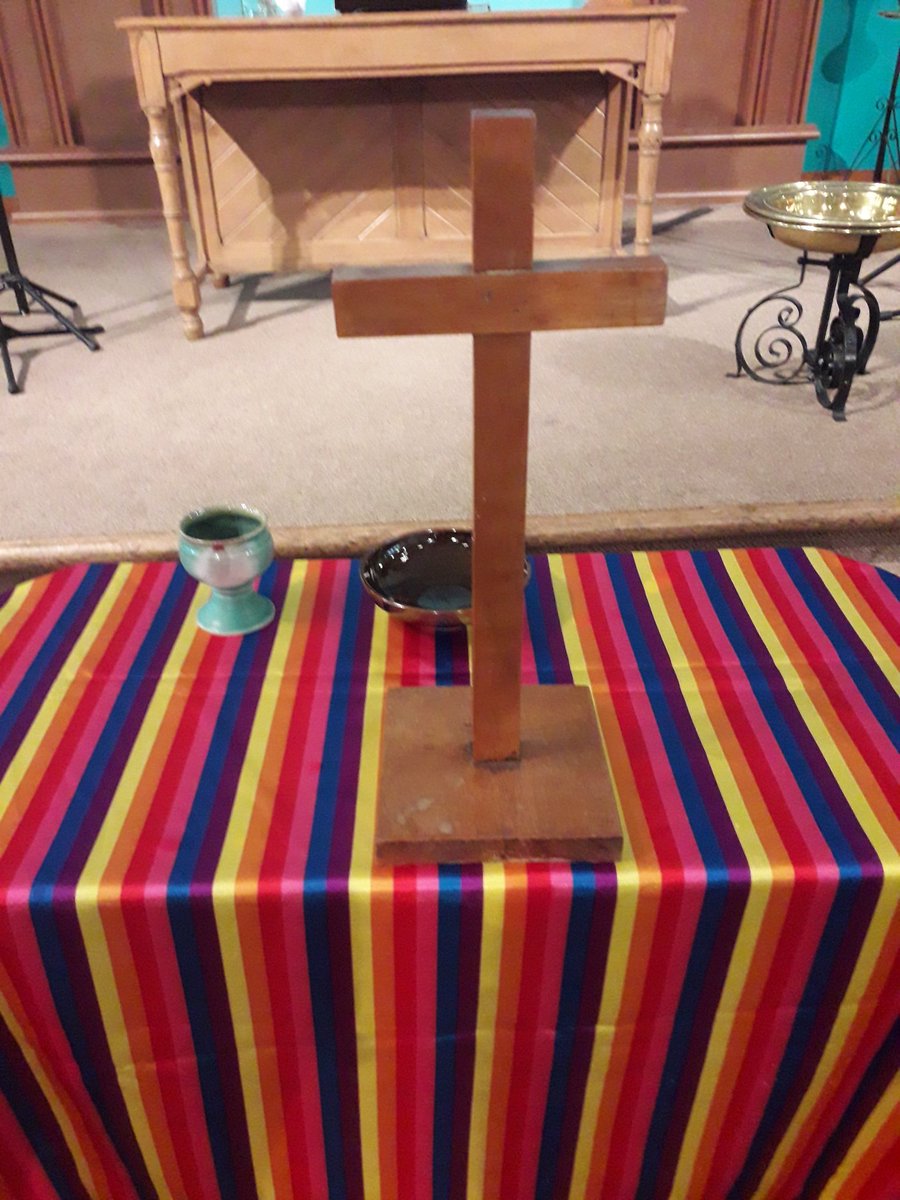 Getting set up for this afternoon's event 🌈