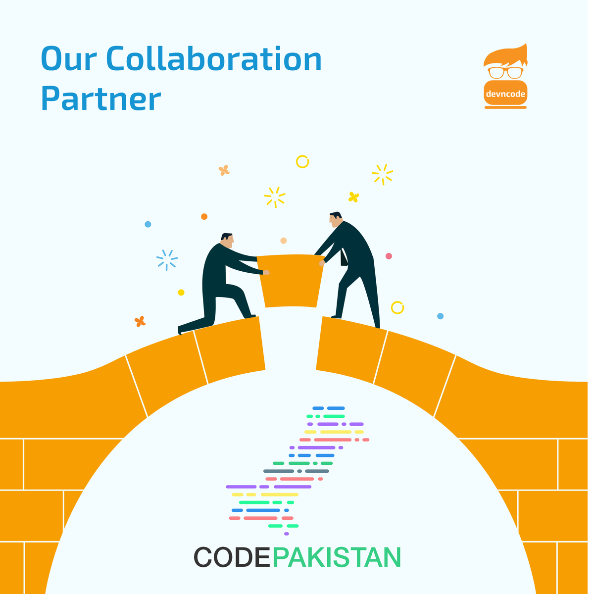 devncode17's tweet image. #codepakistan is a platform to support the #community as they produce career-ready developers with advance courses propose by experts..
They’re now partnering with #devncode for the upcoming event and addition to our List of communities, Checkout here: buff.ly/2u3tqTI