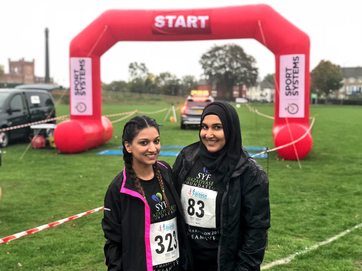 syf_relief's tweet photo. Slough Half Marathon Completed by team SYF! Well done to Zohra & Amina! Thankyou to everyone who sponsored as they hammered the streets of Slough in the rain! #SloughHalfMarathon #SloughMayor #Slough #TeamSYF #SYF https://t.co/2jwMxNjOaN