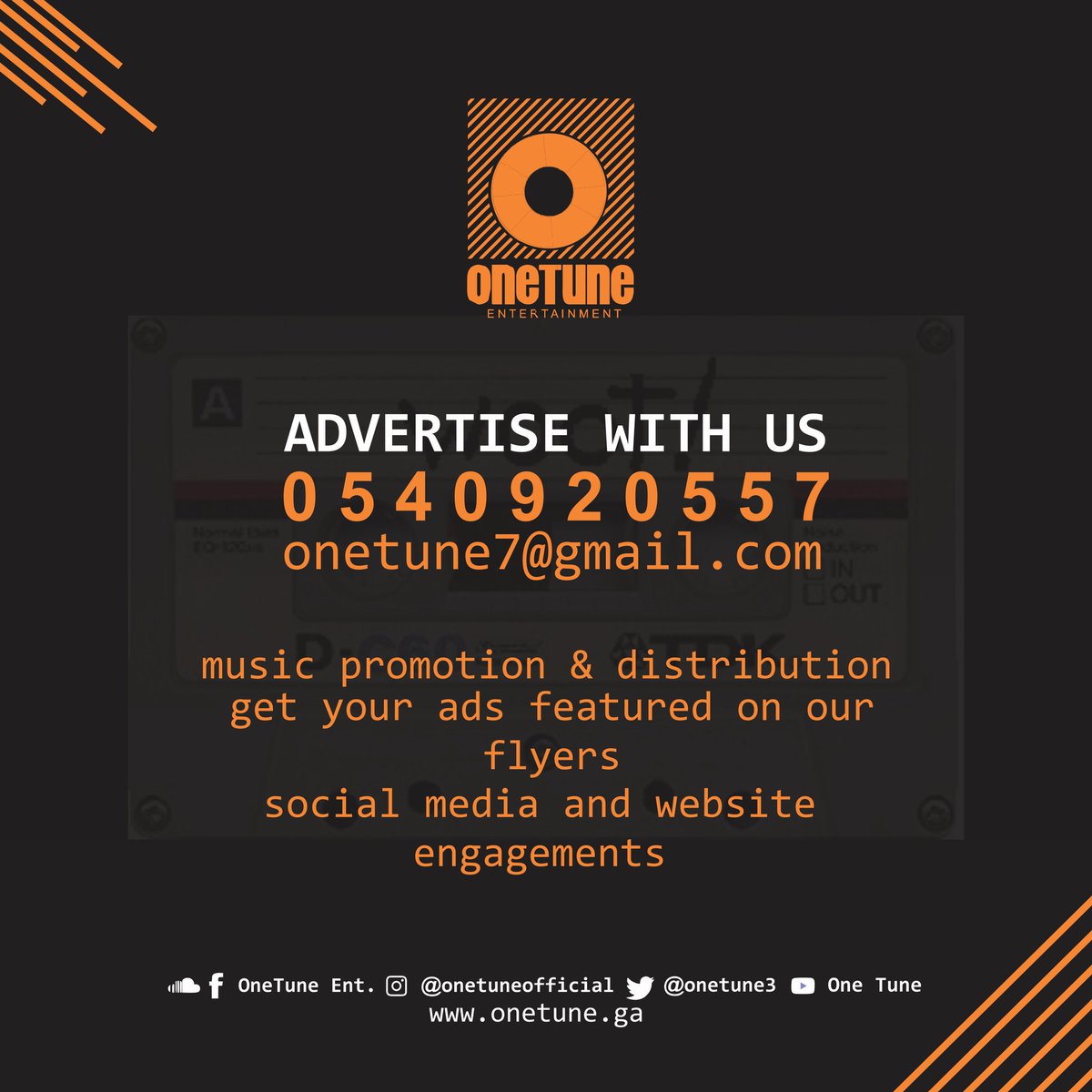 OnetunePlus's tweet photo. Advertise with #OneTune Ent
#promotions #distribution #ads 
Let the world know your products/song/events 
@Jonilar https://t.co/TgRYXcCBfr