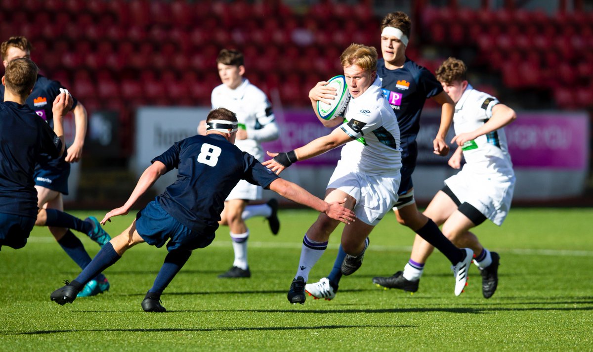 Scotlandteam's tweet image. JUNIOR 1872 FT | @EdinburghRugby U16 secure a comprehensive win over @GlasgowWarriors U16 (19-59).

Both teams will go head-to-head again in the second leg of the Junior 1872 Cup at Netherdale next Sunday ➡️ scottishrugby.org/tickets-events…

Full match report to follow.