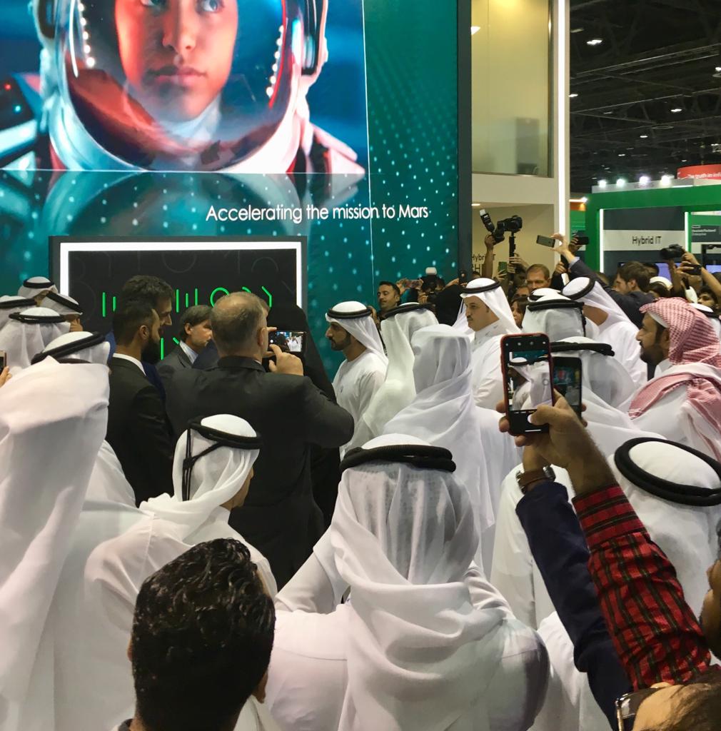 ROAMWORKS's tweet photo. The Royal touch! DAY 1 @GITEXTechWeek #PrinceHamdan #GITEX2018 #TECHNOLOGY #IOT #ROAMWORKS https://t.co/ukgMjrBE1z