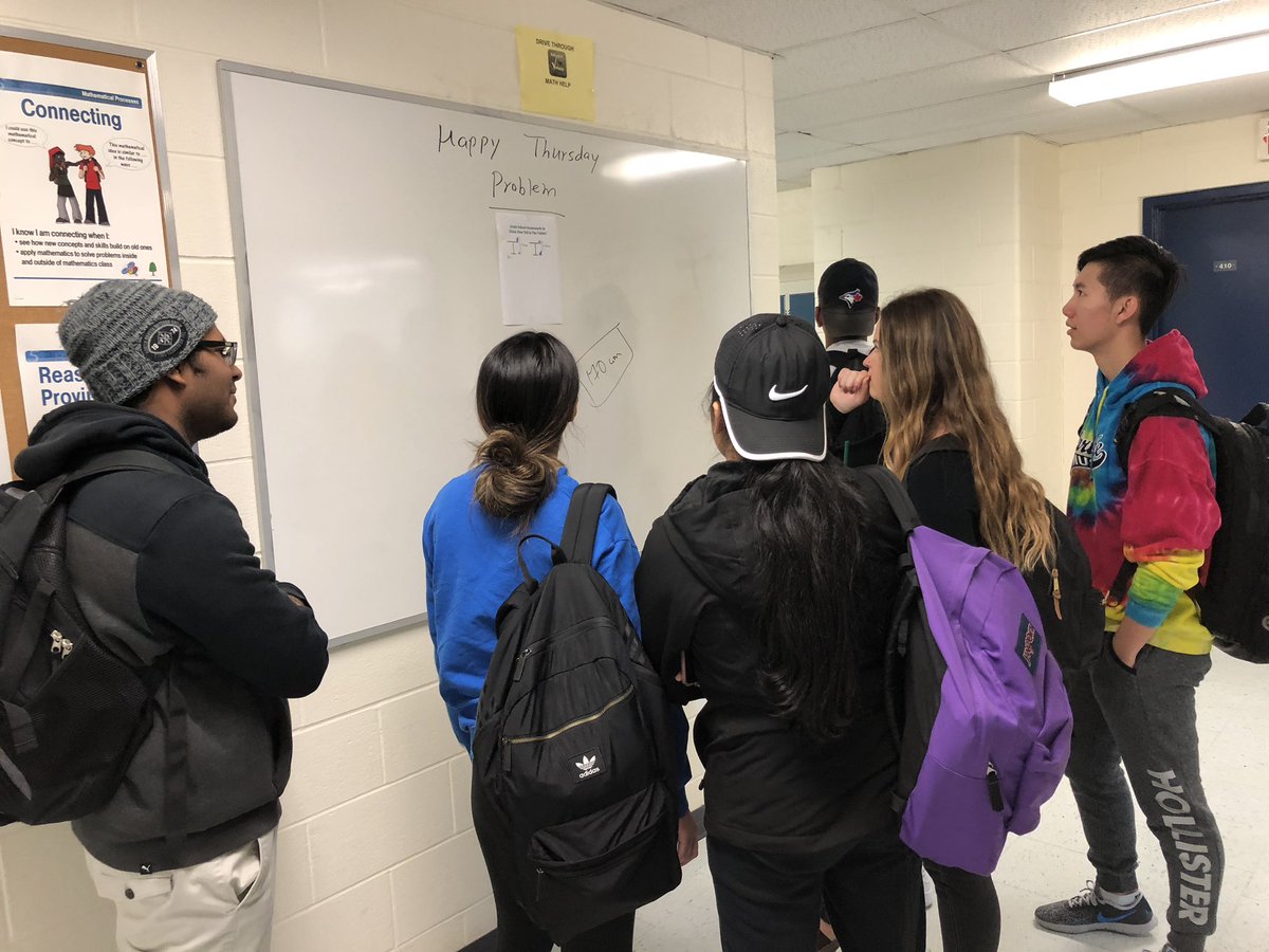 MathHLSS's tweet image. Our students always eager to solve weekly math problems . This is not a classroom but drive through classroom. @uWaterloo_CEMC @HeartLake_SS @PeelSchools @mccutcheonpeel