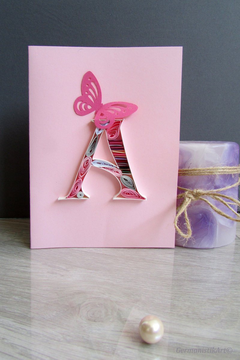GermanistikArt's tweet photo. Excited to share the latest addition to my #etsy shop: A Letter Birthday Card in quilling, Typography Quilling https://t.co/FvNgZb6i4k #papergoods #pink #birthday #alettercard #acard #amonogram #birthdaycard #quillingletter #customcard https://t.co/VZQN8QK5HC