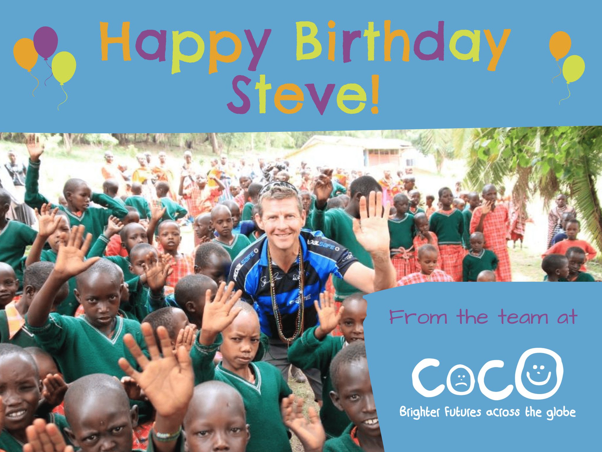 Happy Birthday to COCO co-founder and chairman Steve Cram CBE! Hope you have a fantastic day   